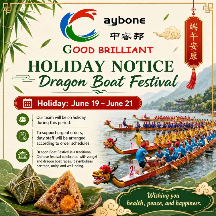 ​Dragon Boat Festivalin lomailmoitus – 19.–21.6.2026